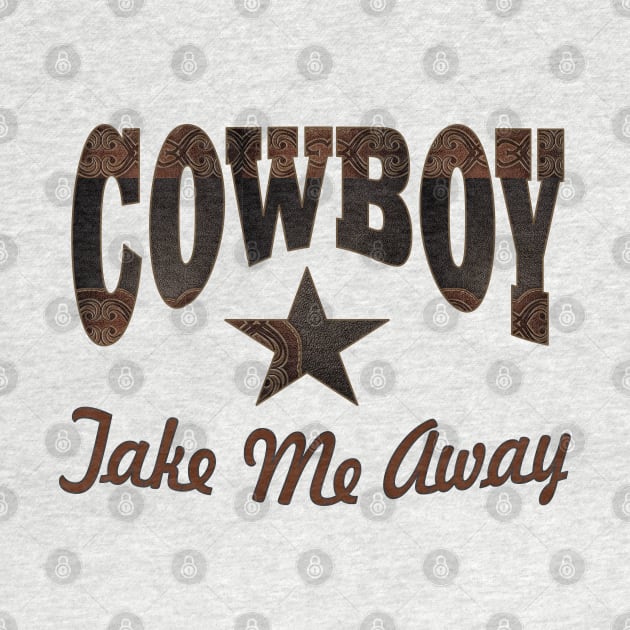 1980s western country cowgirl typography cowboy by Tina